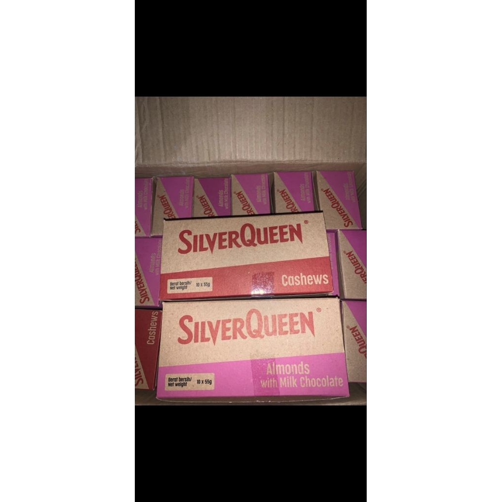 

Silver Queen Uk 55 gram dapet 10 batang