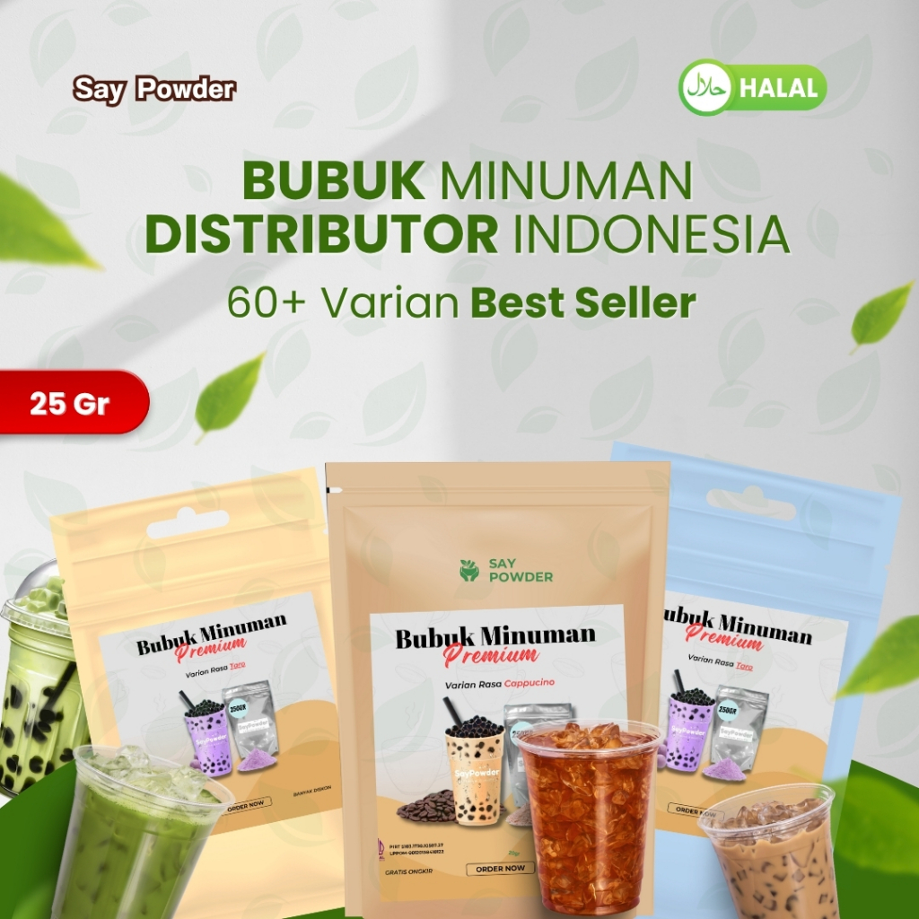 

Bubuk Minuman Varian Buah Premium 25 Gram Aneka Rasa Coklat Viral Kekinian Serbuk Minuman Praktis