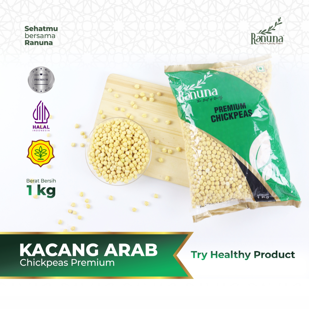 

Ranuna - Kacang Arab 1 Kg Premium Organic High Quality