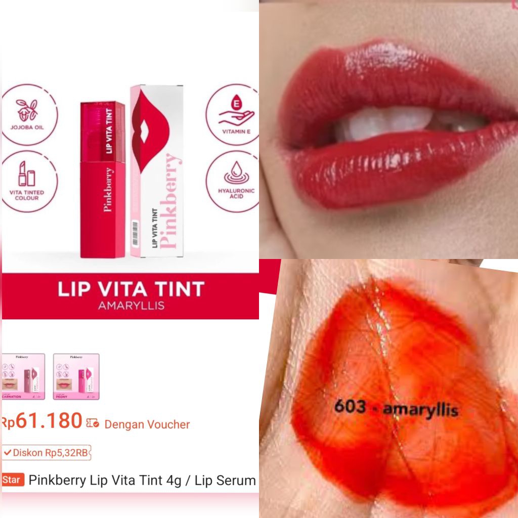 Liptint Pinkberry Lip Vita Tint