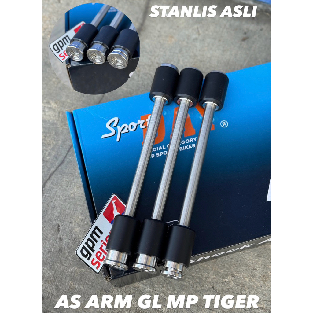 As arm STANLIS ASLI pnp arm kaze gl mp tiger cb gl100 stainless stail model probolt gepeng kunci L
