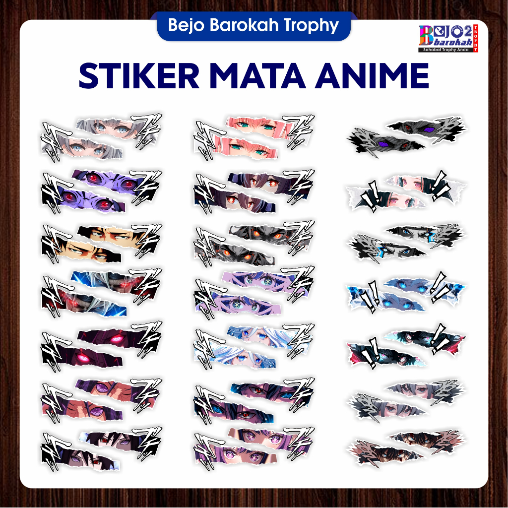 

STIKER MATA ANIME / STIKER VYNIL / STIKER CUTTING / ANIME UNIVERSAL