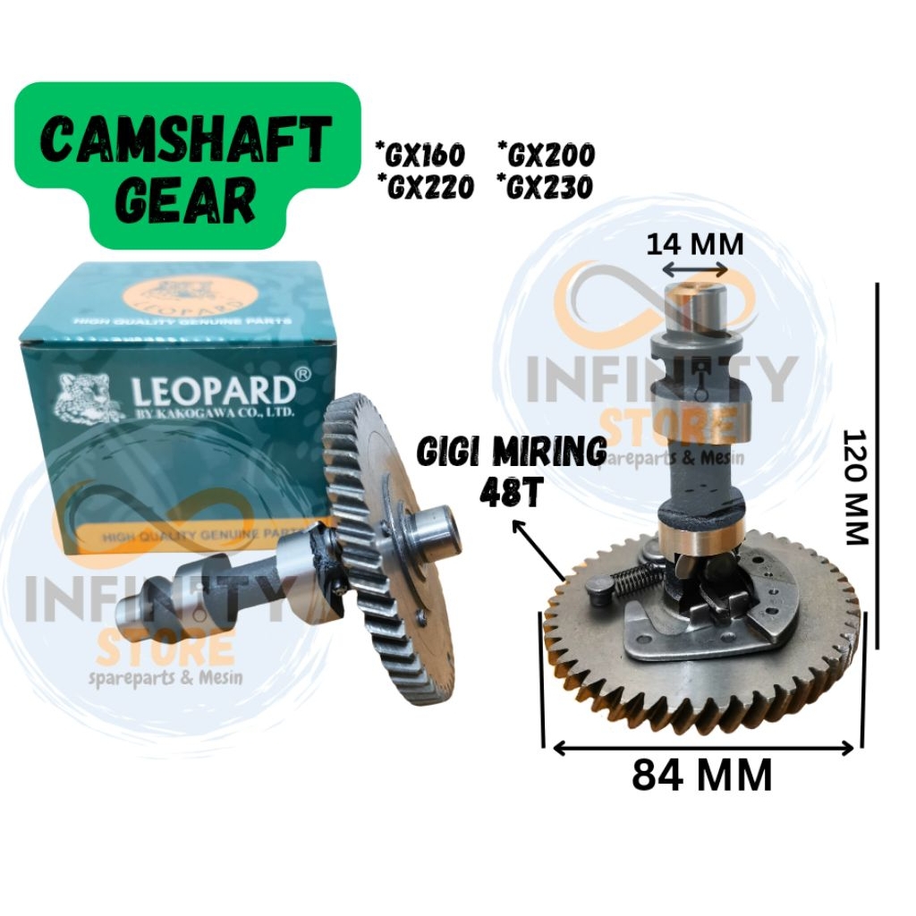GX160 / GX200 Gear Camshaft Leopard