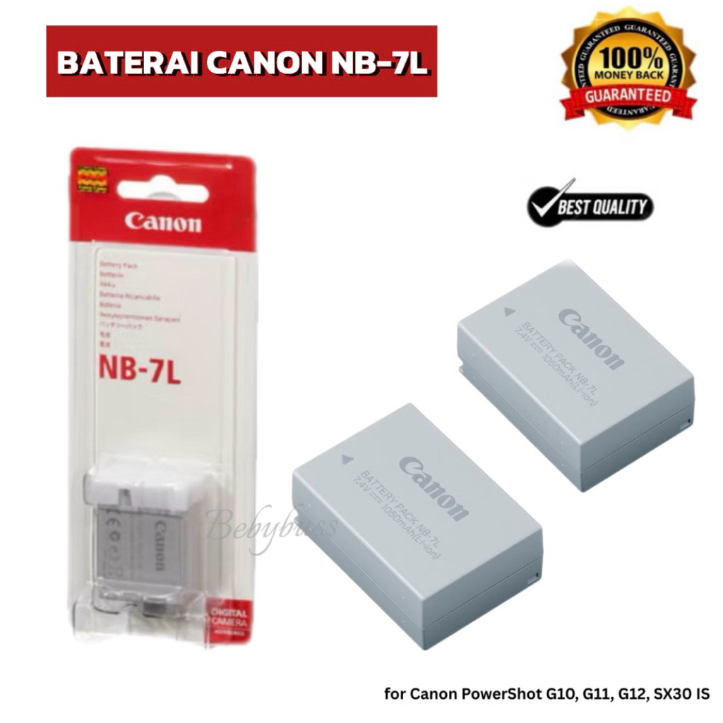 Baterai NB-7L Kamera Canon PowerShot G10, G11, G12, SX30 IS