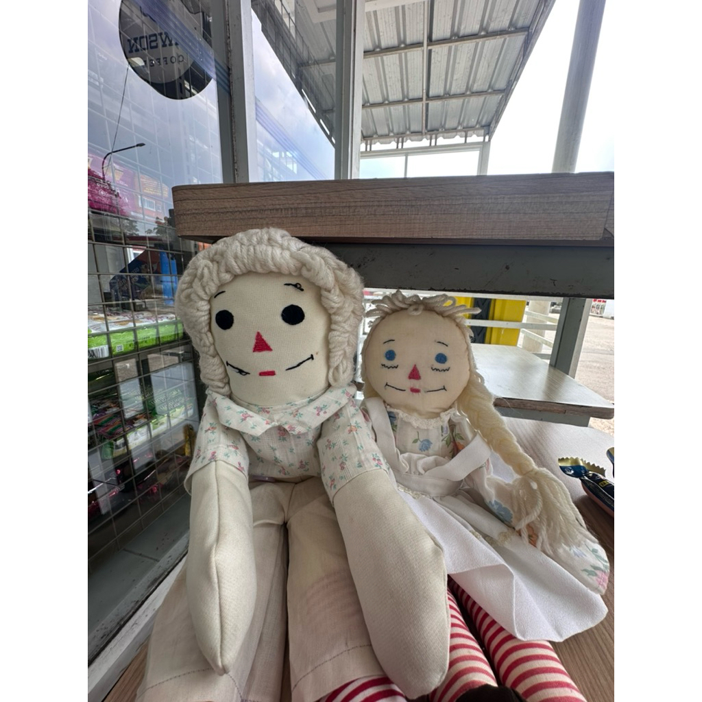 Boneka Rageddy Ann and Andy Limited Handmade Rare Albino Vintage | Couple Raggedy Ann Andy