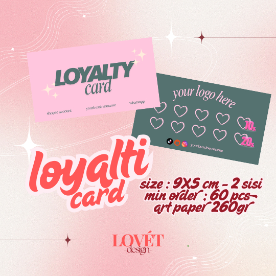 

FIX DESIGN KARTU LOYALTI STEMPEL MEMBER | THANKYOU CARD KARTU TERIMA KASIH 9X5 CM 2 SISI