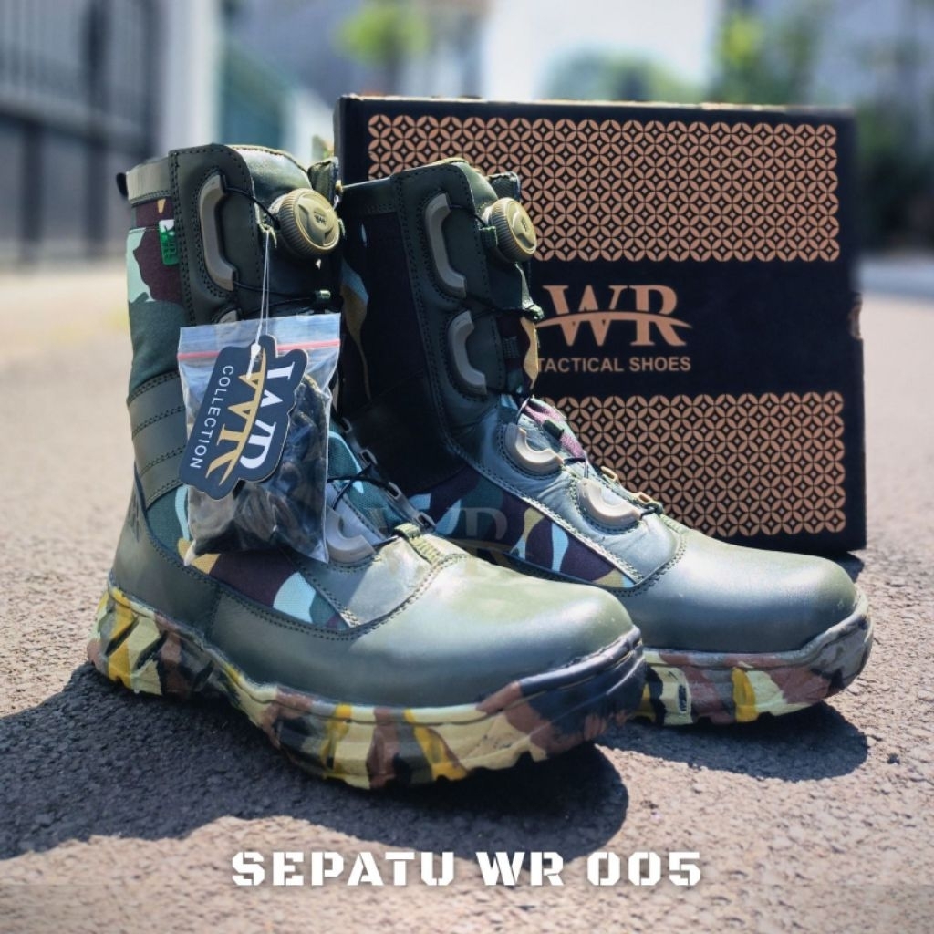 SEPATU PDL LORENG HIJAU BRIMOB TALIPUTAR WR