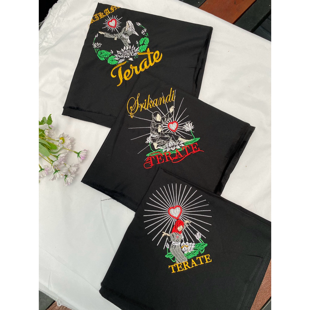 Kerudung PSHT // Jilabab Srikandi PSHT // Jilbab Psht // Jilbab Bordir // Jilabab Terate // SH Terat