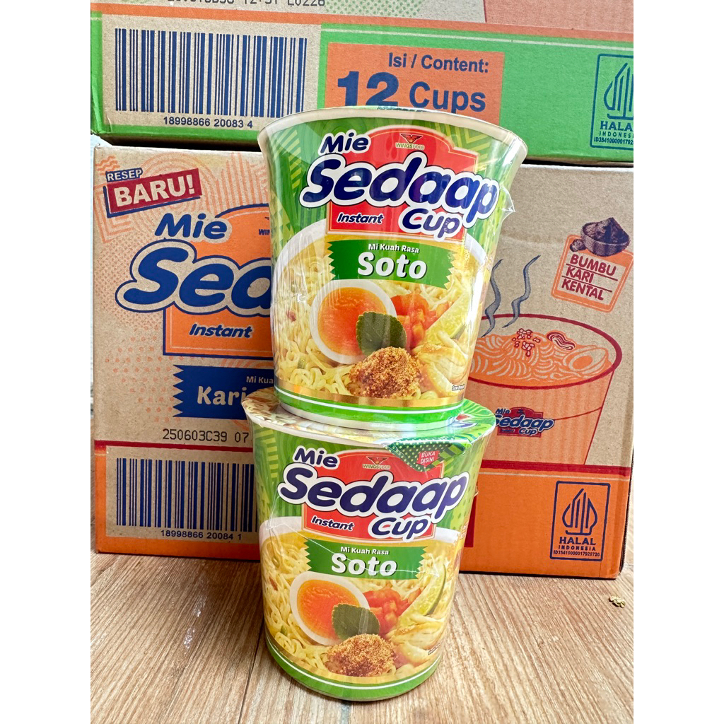 

Mie Sedaap Cup Kuah 81gr/ SedaapMie Cup