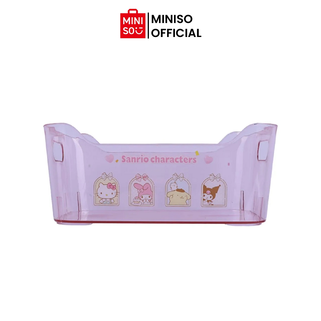 Miniso Sanrio Characters Storage Box Plastik Box Container Keranjang Penyimpanan  Keranjang Penyimpa