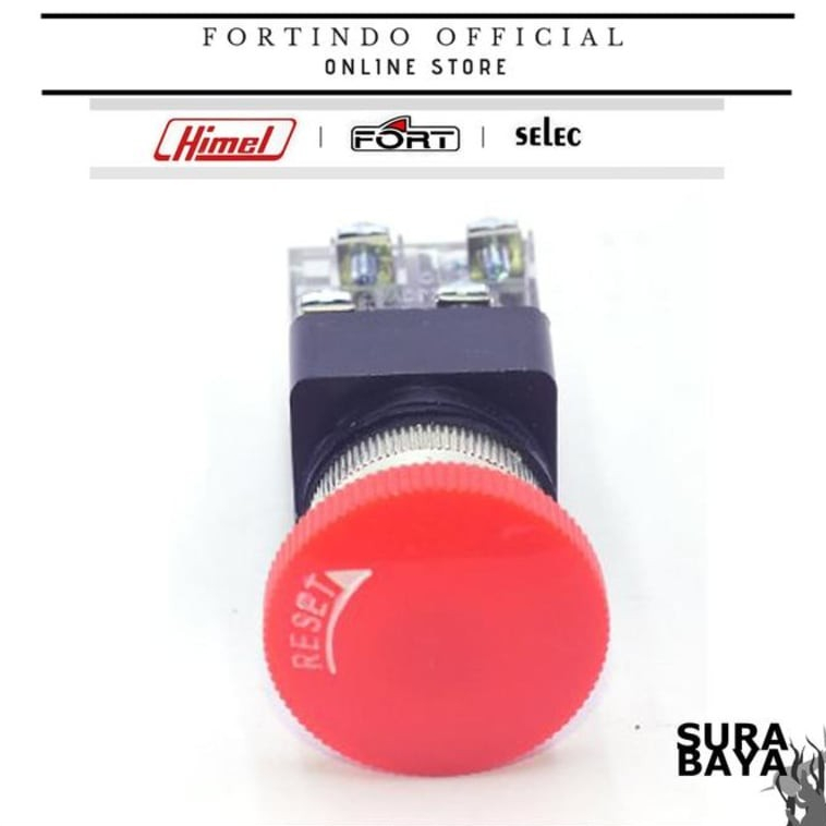 Emergency Push Button 25MM FORT RE2511 FORT PANEL