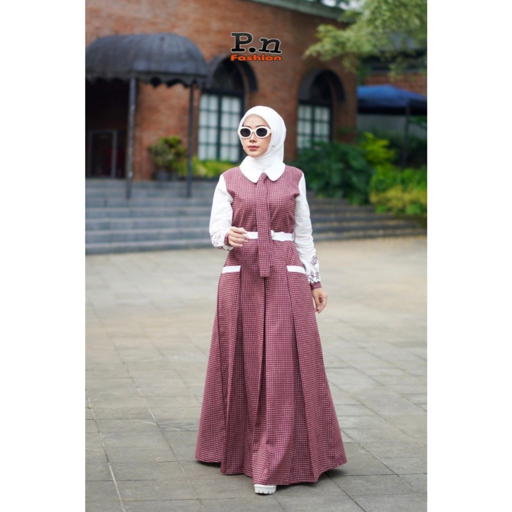 Dress wanita, fashion muslim, dress wanita, hijab dress, muslim wanita, dress busui, gamis linggam, 