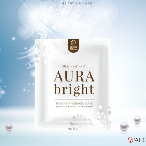 MASKER WAJAH AURA BRIGHT AGELEZ BIHAKU GLOWING 1 SHEET