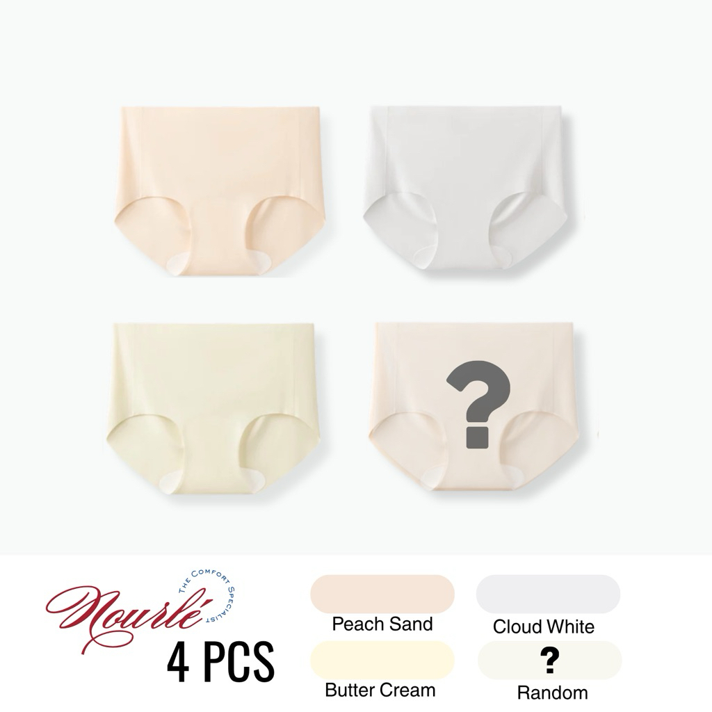Nourle - Seamless Celana Dalam Wanita Curvy Comfort (4 PCS)