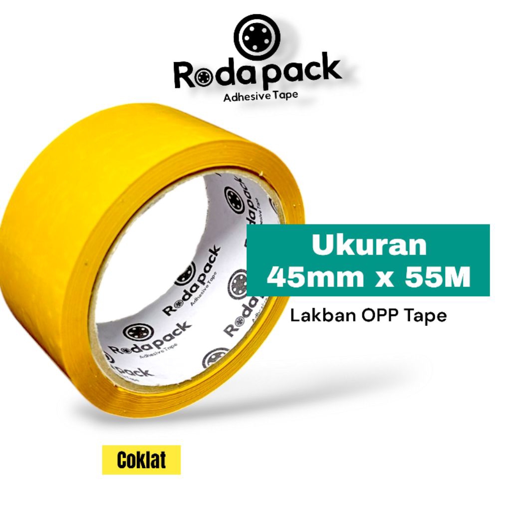 

Lakban Bening Coklat 48mm x 90Yard Meter 45Micron Kualitas Terbaik dan Murah