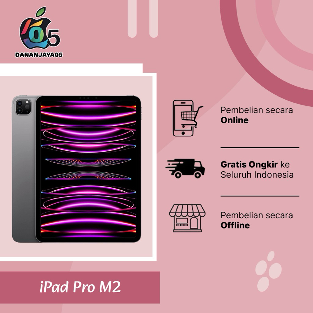 iPad Pro M2 128Gb Gray Garansi Inter Unit Baru Segel