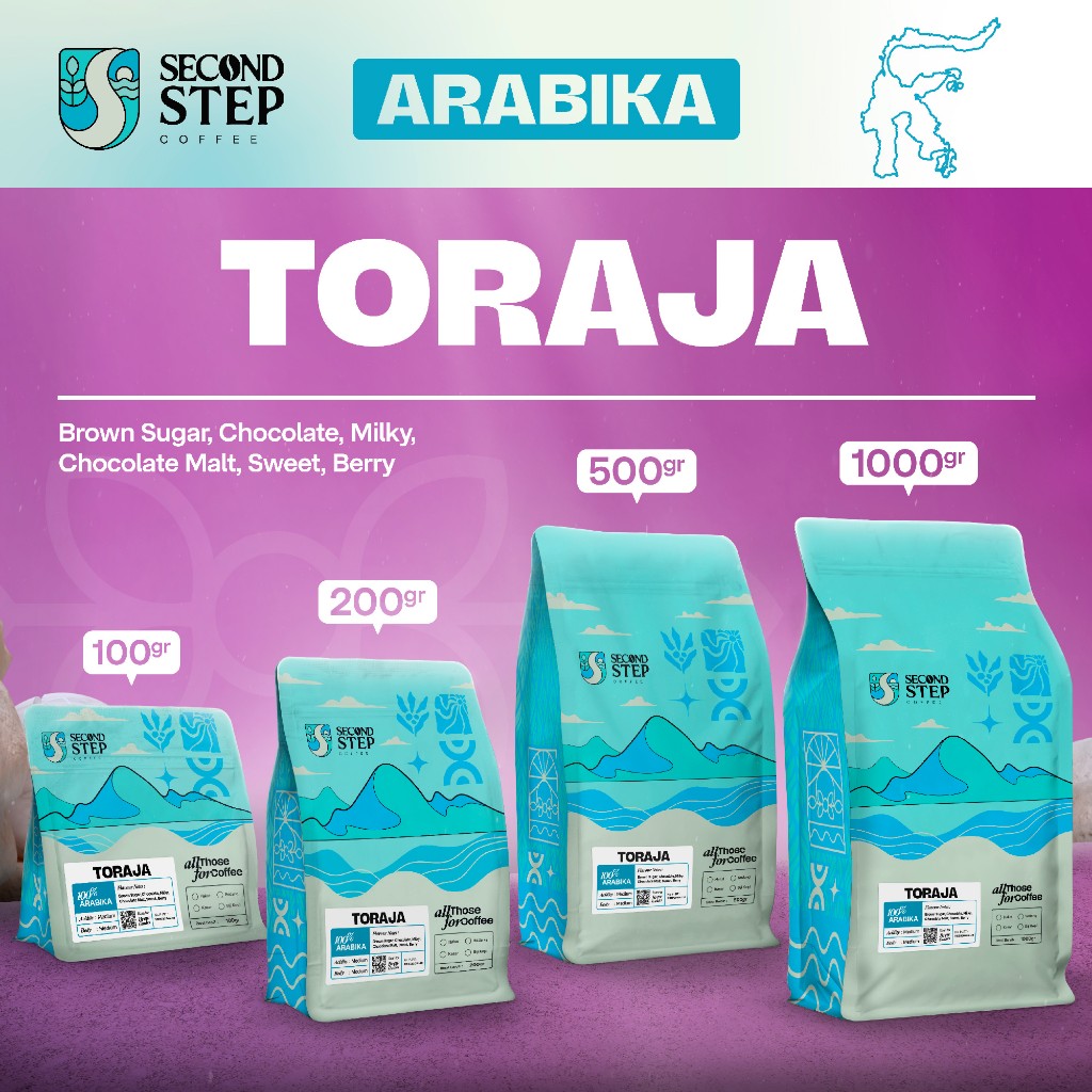

Kopi Arabika Toraja Sulawesi Arabica Coffee Beans Biji Bubuk Coffe