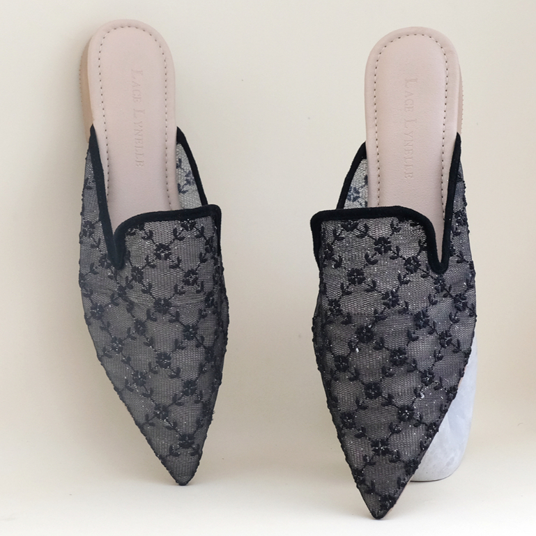 LACE LYNELLE MULES ALIKA