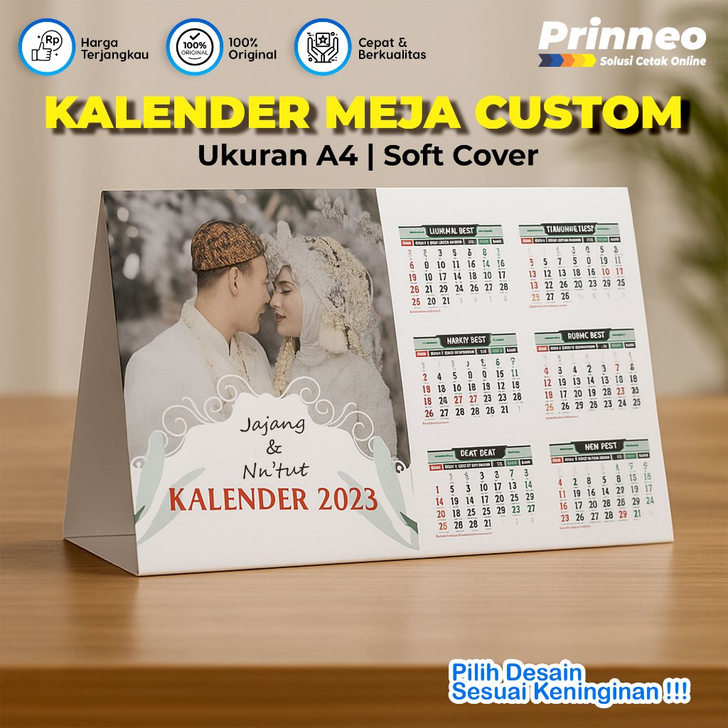 

KALENDER CUSTOM, KALENDER TAHUN BARU, KALENDER MEJA TEMATIK, BISA PAKAI FOTO