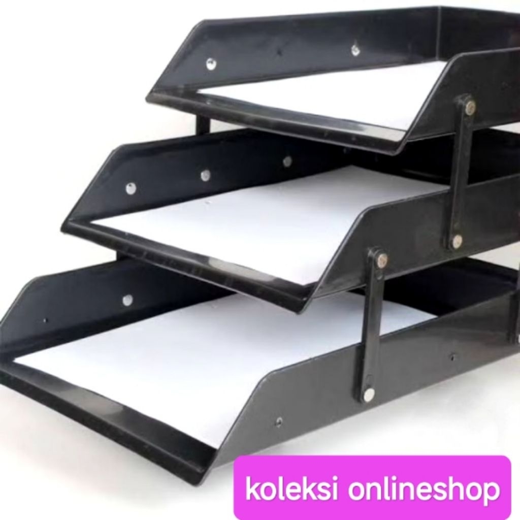 

rak susun berkas & dokumen -elevated tray-triple deck (3 tingkat )m.603
