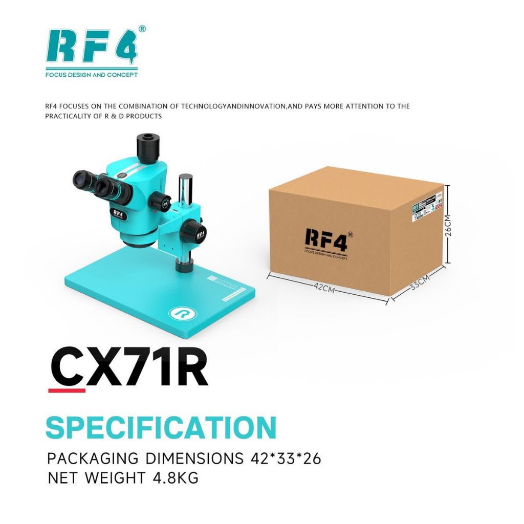 RF4 CX71R 6.5-65X Mikroskop Stereo Trinocular