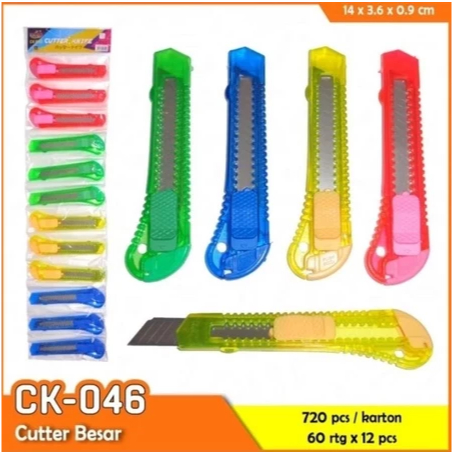 

TSN Cutter Plastik Besar Tajam Tahan Lama Cutter Besar Murah Silet Besar Silet Jumbo