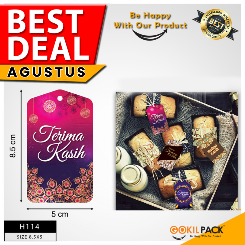 

Hangtag|Murah|Thank You|Label|Hiasan|Aksesoris|Box|H114