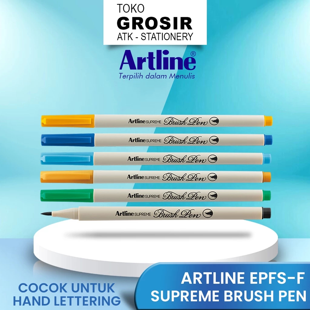 

ARTLINE Brush Pen Pena Kuas Warna Spidol Kaligrafi Brushpen Marker Lettering Calligraphy Fine Tip EPFS-F A 2