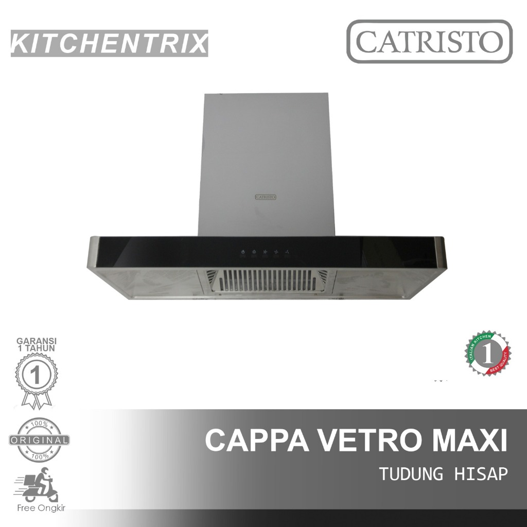 Cooker Hood Catristo Cappa Vetro Maxi Chimney Hood