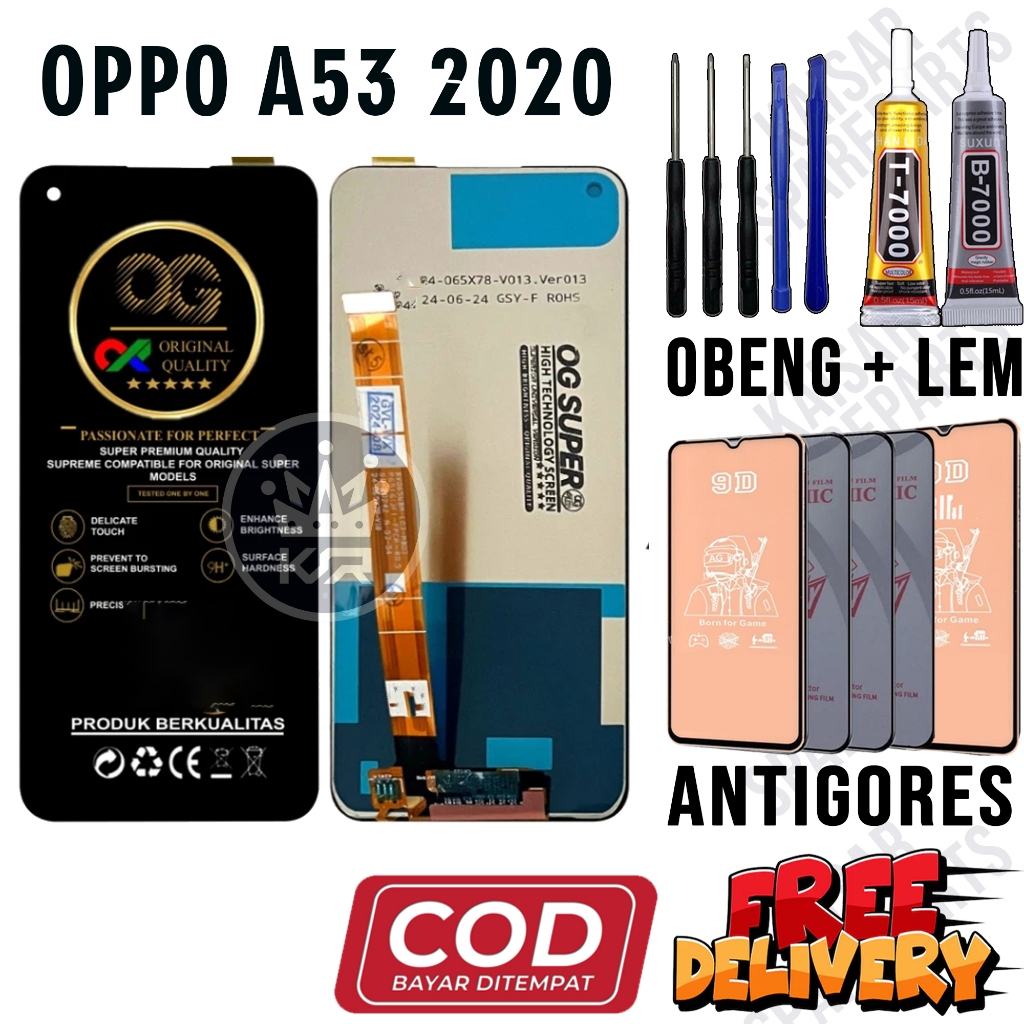 Lcd Touchscreen OPPO A53 2020 Original Lcd OPPO A53 2020 Fullset OEM Quality