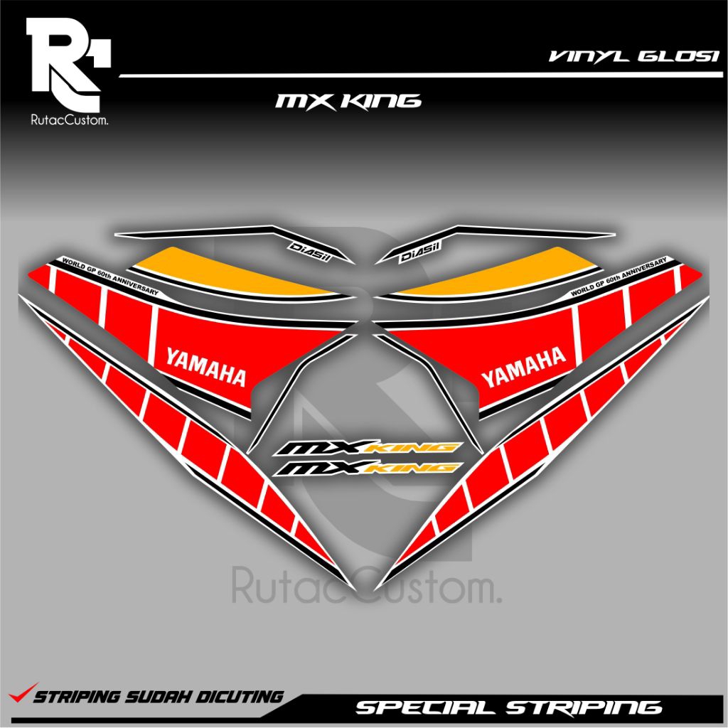 striping mx king custom motif 60th yamaha
