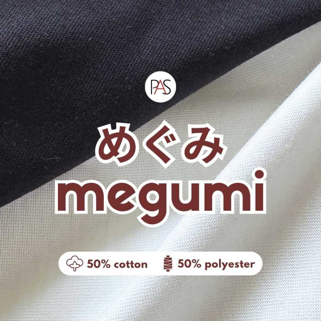 [MINIMAL 2X KLIK UNTUK 1 KG] Kain Kaos Polos Bahan Megumi Premium HARGA PER 0.5 KG