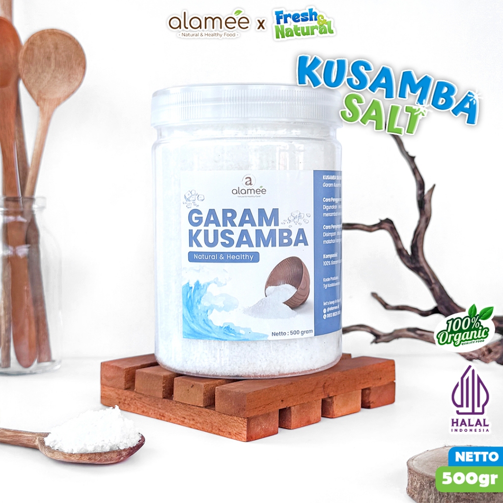 

Garam Kusamba Premium Sea Salt Laut Bali 500gr Organik Murni Natural Alami Organic Seasalt Lokal fresh and natural