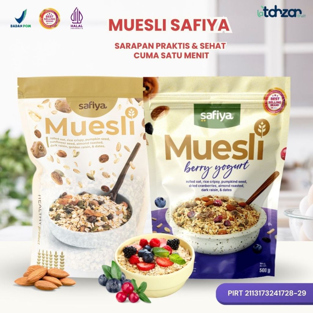 

men Muesli Safiya 1 Kg Dried Fruit Mix and Almond Sereal Makanan Diet Sehat
