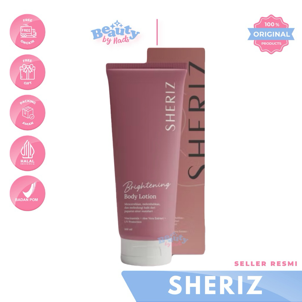 BEAUTYBY.NADS | SHERIZ BRIGHTENING BODY LOTION PELEMBAB BADAN BODY SERUM BODYLOTION BY SHERIZ