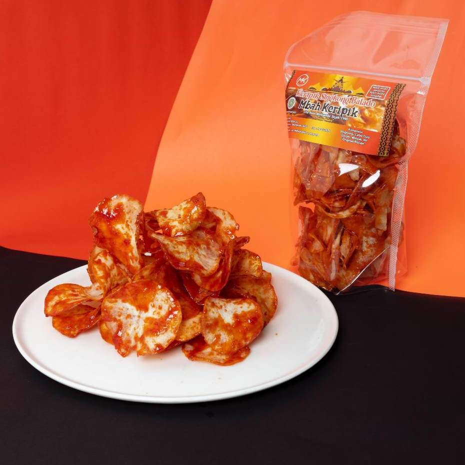 

Keripik Singkong Mbah Keripik Khas Lampung - Pedas Manis