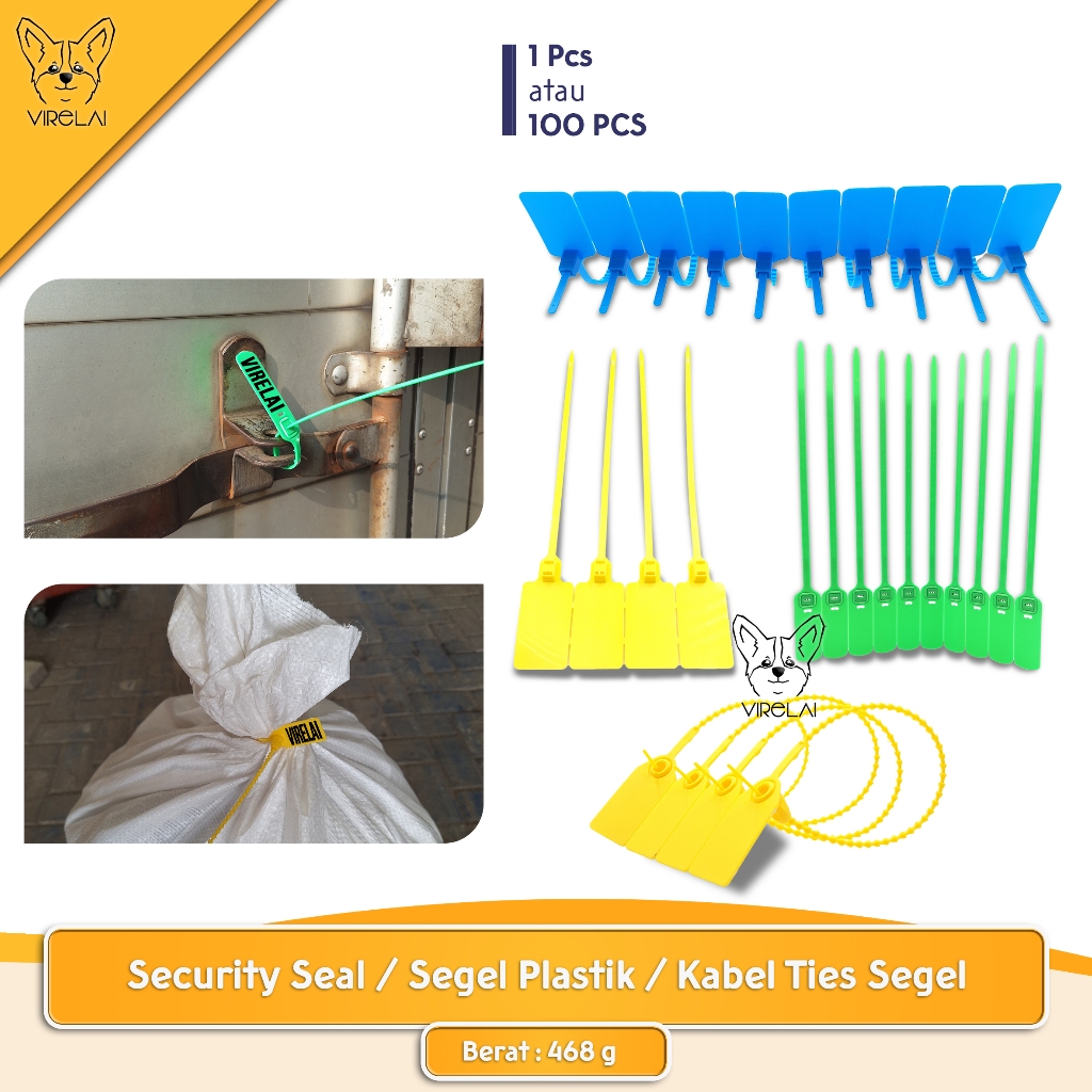 [SATUAN]  Kabel Ties Cable Tie Plastic Security Seal Segel Koper Panel Container