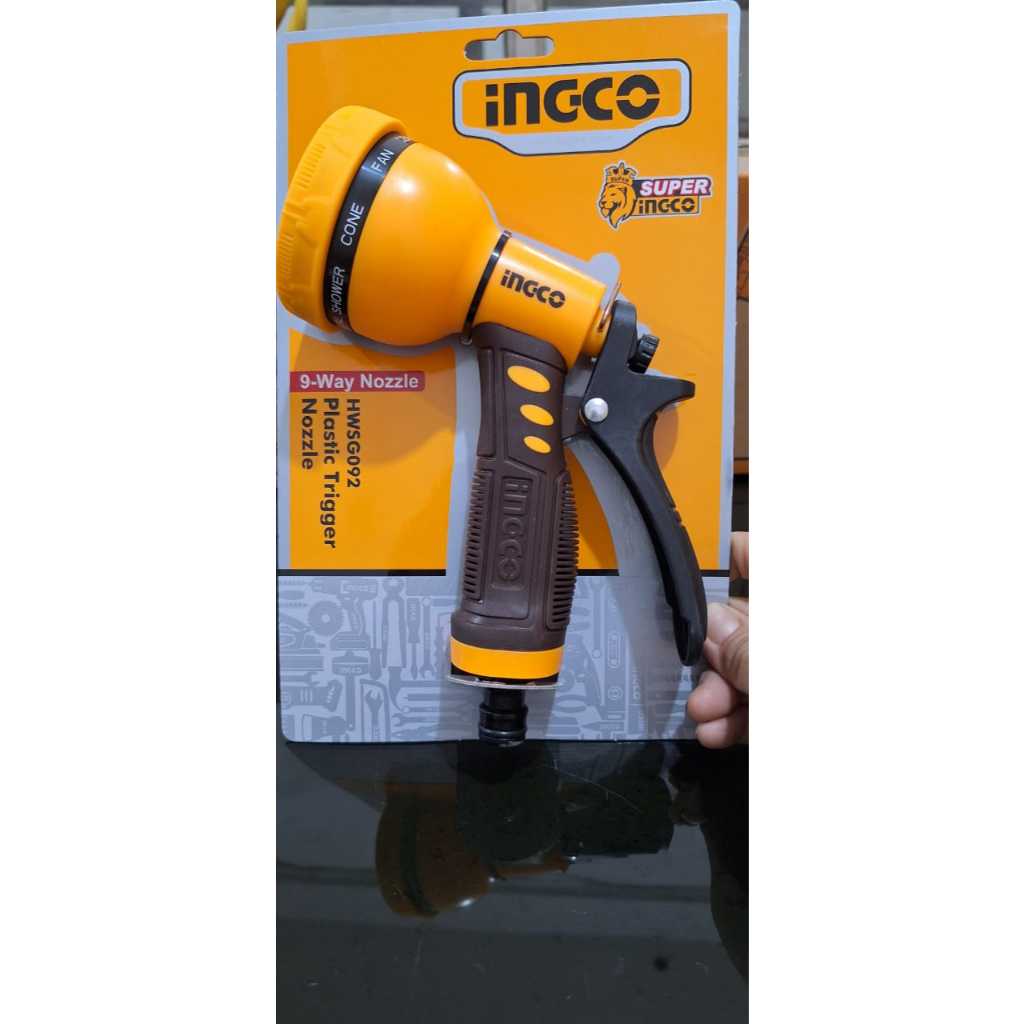 Kepala Semprotan 9 Mode Air Taman INGCO HWSG092 Round Nozzle Sprayer GROSIR ECER MEDAN