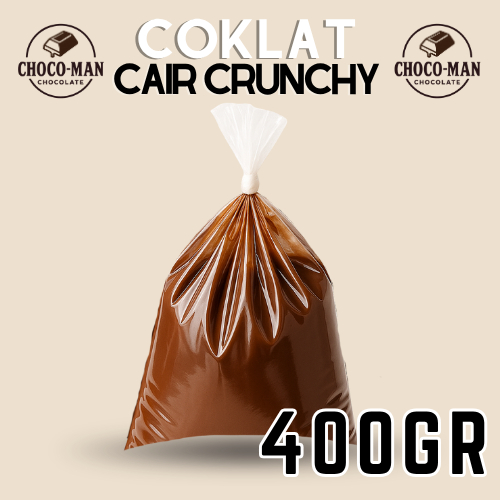 

Chocoman - Coklat Cair Crunchy 400gr - Coklat Filling Pasta Crunch - cokelat cair glaze isian krispy renyah - Cokelat enak langsung dimakan - bisa untuk topping roti dan piscok