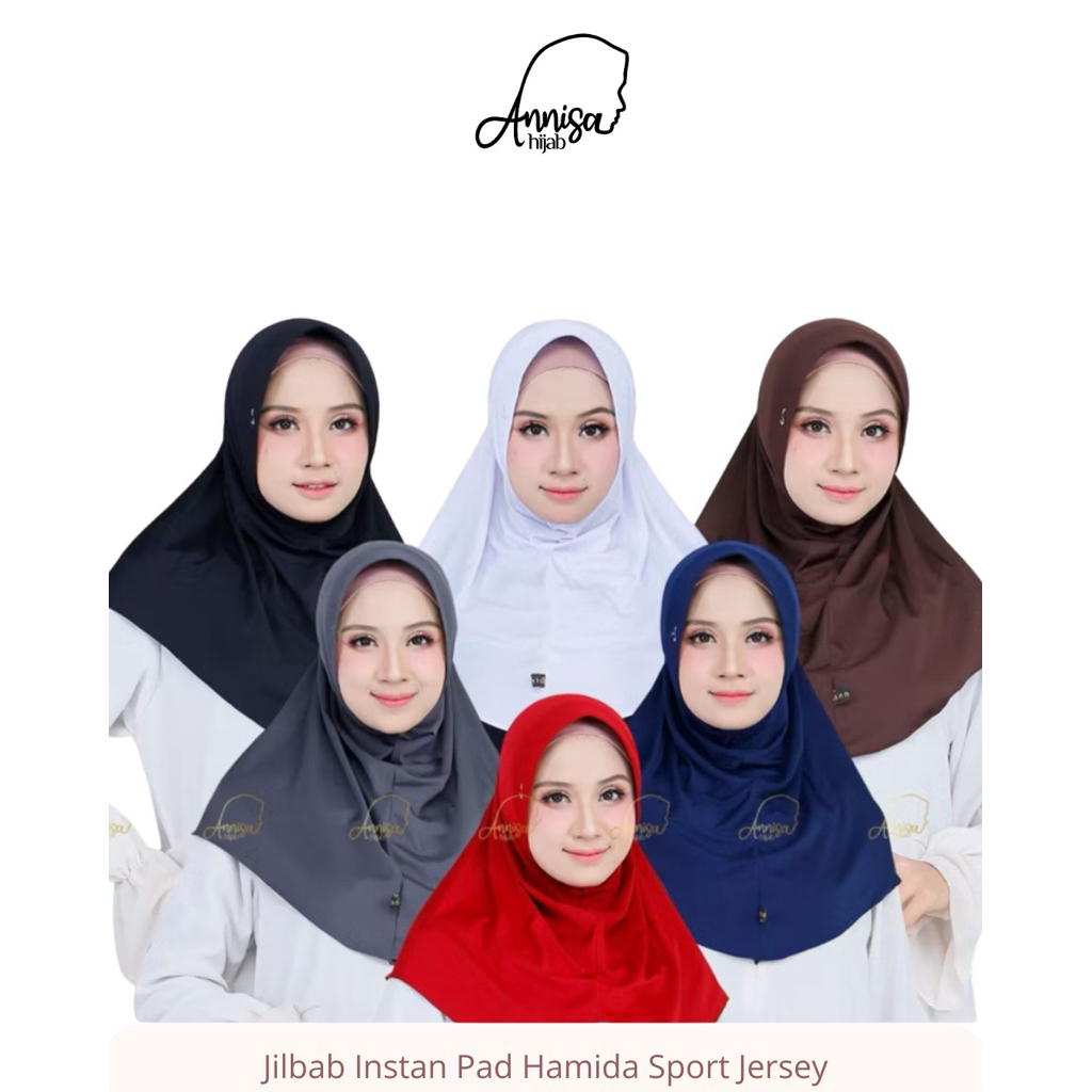 Jilbab Instan Jersey Zoya Premium Hamida Sport M Ans