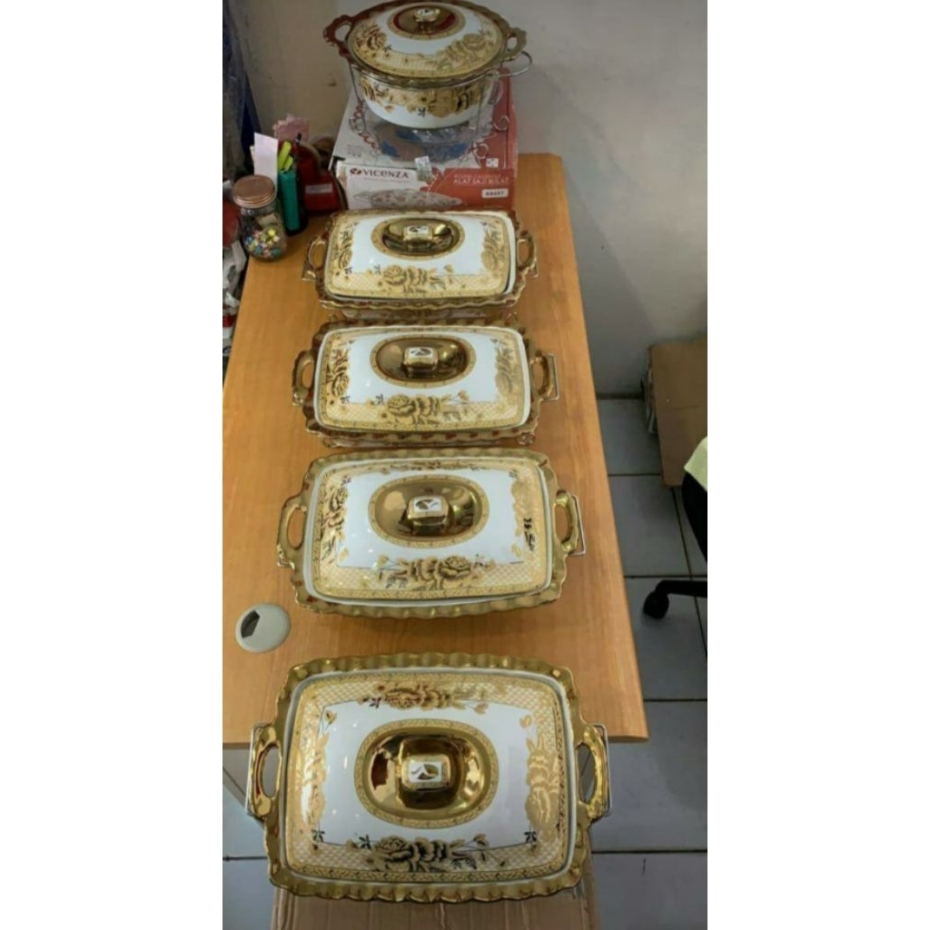 set prasmanan Vicenza Porcelain Volume Besar