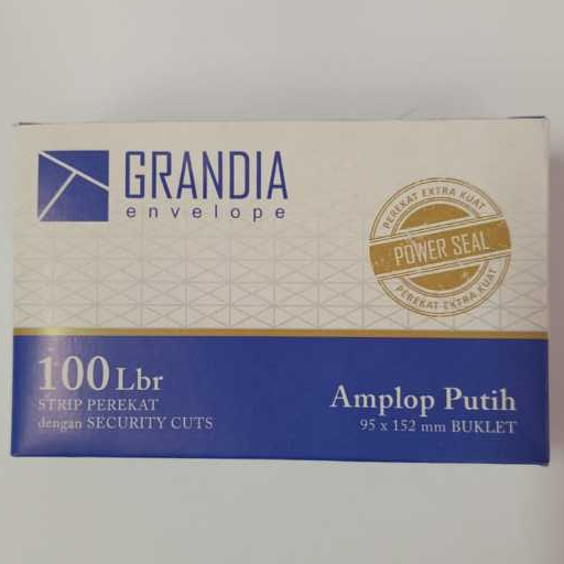 

Amplop Putih Grandia Panjang Isi 100 Pcs Lem 95 x 152mm
