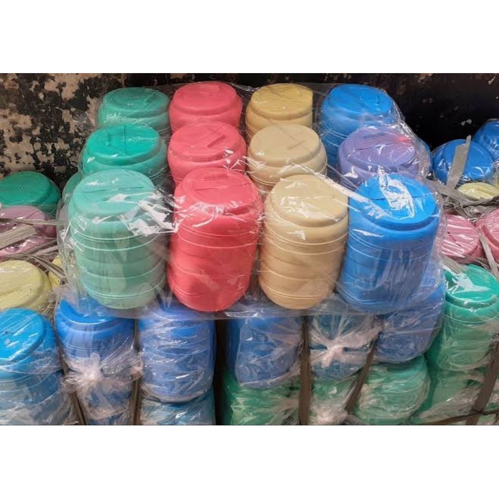 [12Pcs] Celengan plastik kecil 1 lusin 12 Pcs - Celengan anak viral murah