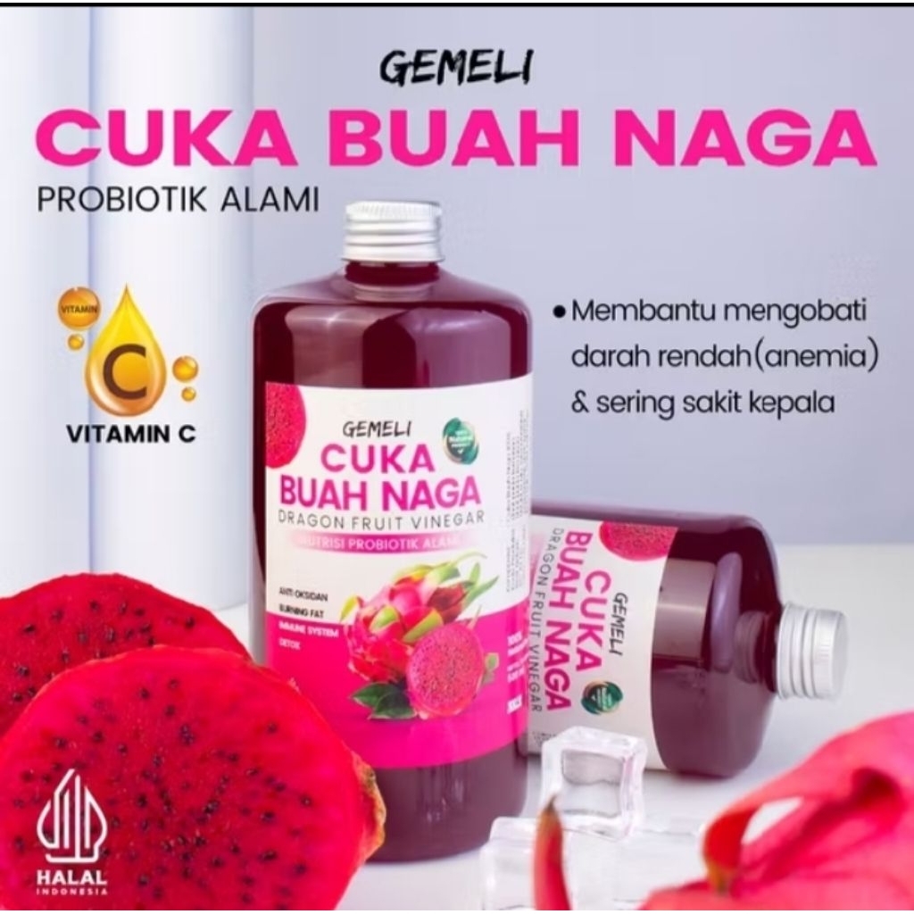 

Cuka Buah Naga asli organik