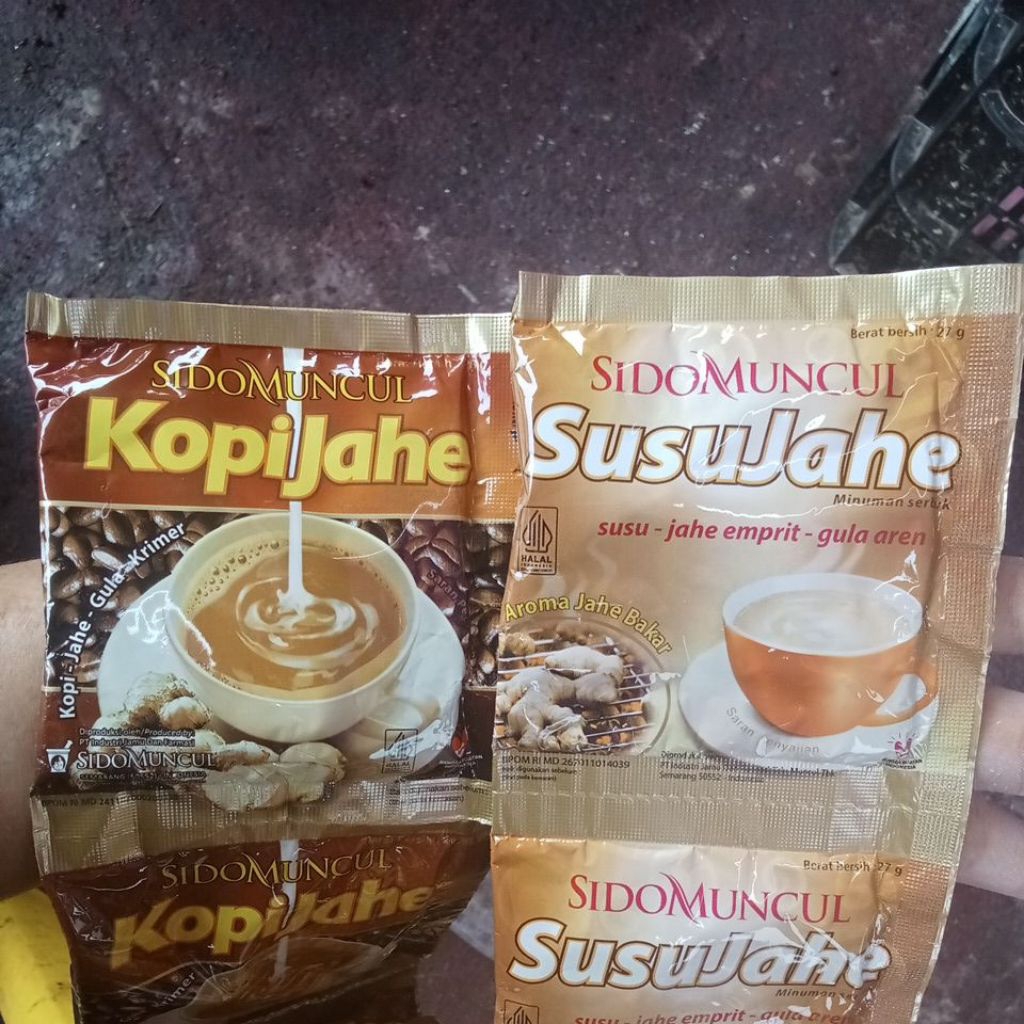 

susu jahe sidomuncul 1 renceng 10 sachet