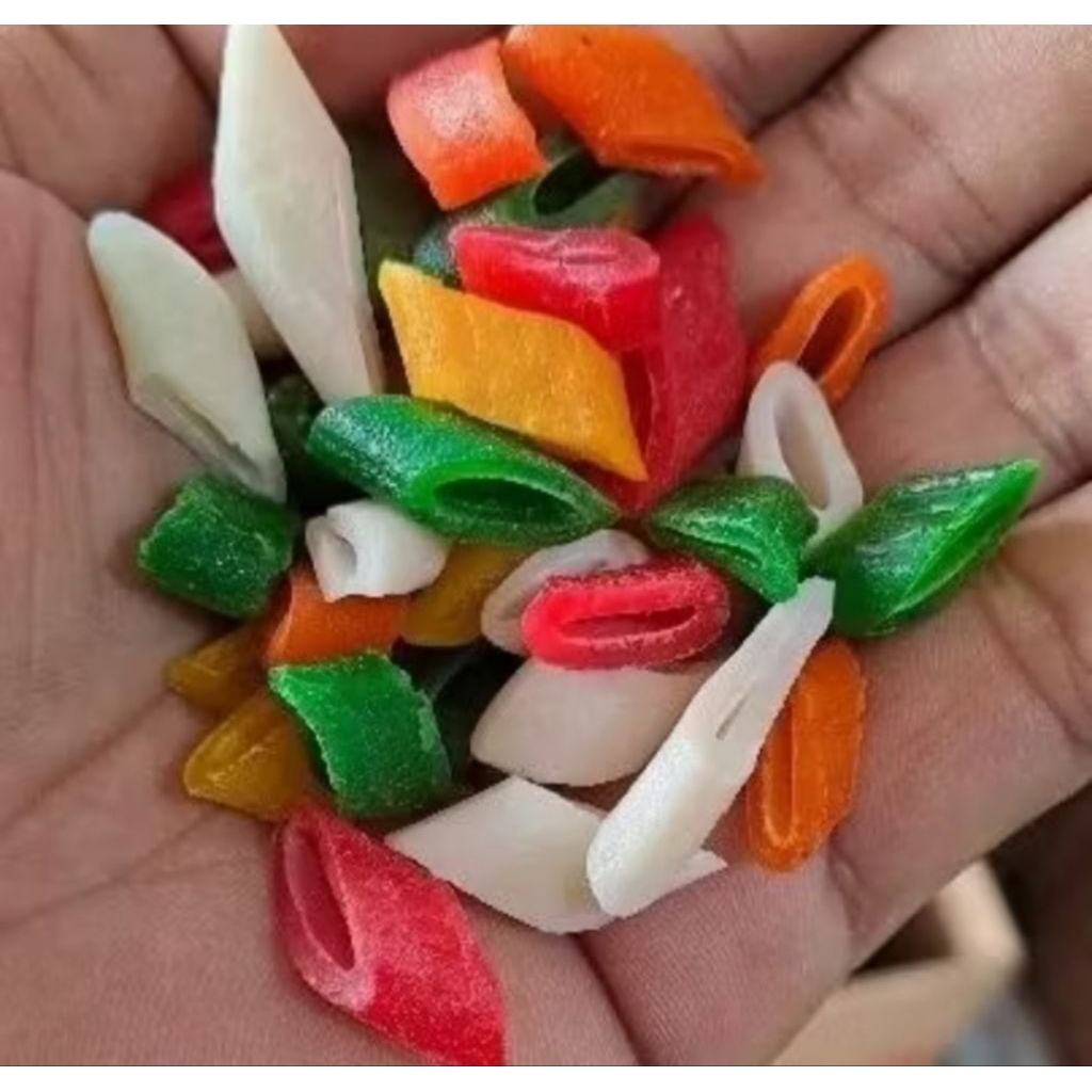 

kerupuk buncis warna warni 500 gram