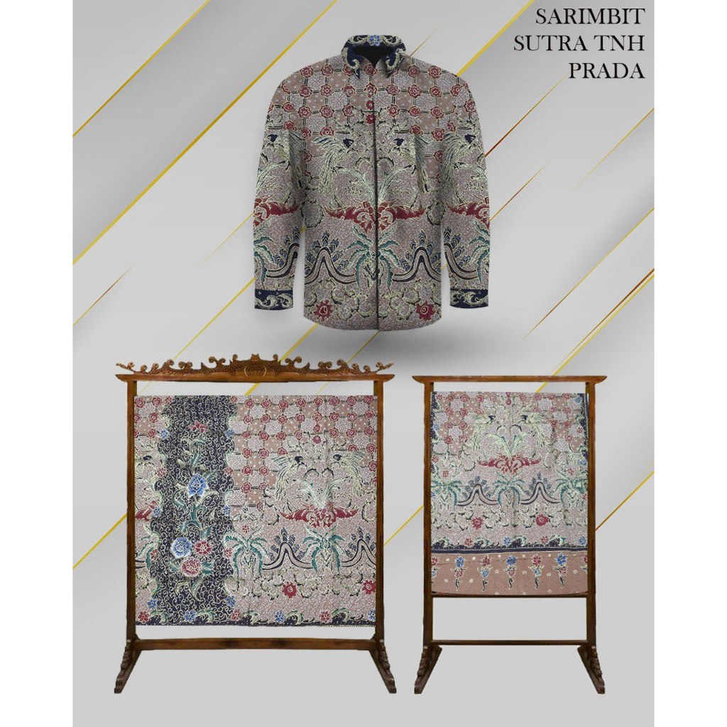 Kain Batik Tulis Couple Pasangan Sarimbit Sutra Tanahan Prada BCHYT