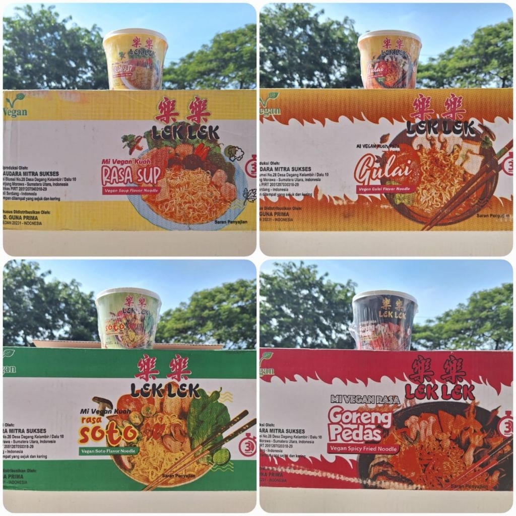 

Mi - Mie Lek Lek Cup Vegan Vegetarian per dus