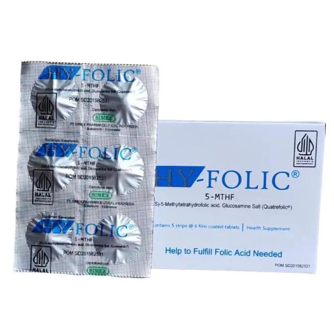 Hy-Folic Strip 6 Tablet - HyFolic - Hy Folic - Memenuhi Kebutuhan Asam Folat - Vitamin Ibu Hamil