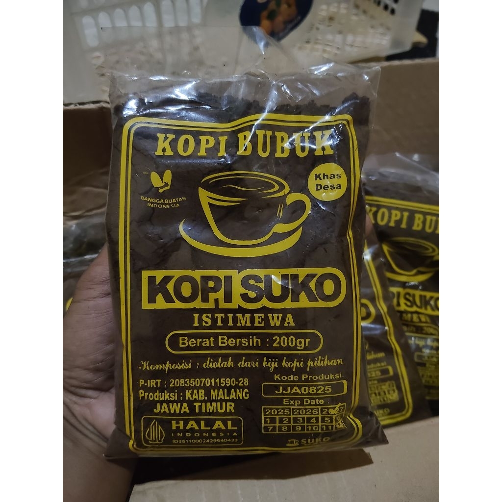 

kopi Suko kopi hitam bubuk khas malang 200gr